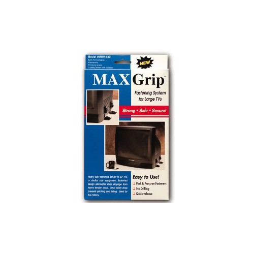 Ready America TV Safety Strap, 19 Inches and Larger, 50-Pound Capacity, Black, 5-Pack