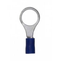 WirthCo 3/8 Inch Ring Terminal, 16–14 Gauge, Blue, Pack of 100