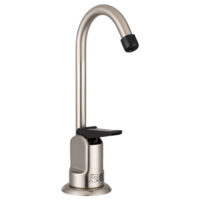 Dura Faucet Kitchen Faucet, Single Hole, High Arc, Silver