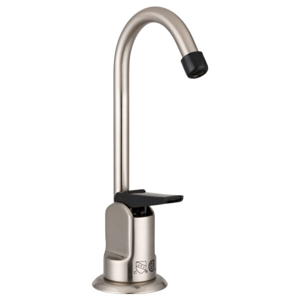 Dura Faucet Kitchen Faucet, Single Hole, High Arc, Silver