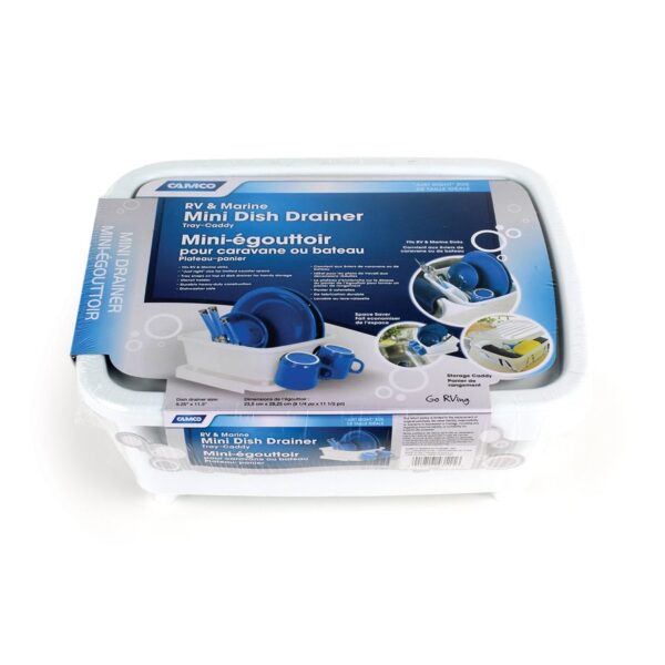Camco Dish Drainer, White, 11.7 x 9.5 inches