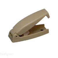 RV Designer Plastic Door Catch, Round Edge, Beige, Set of 2