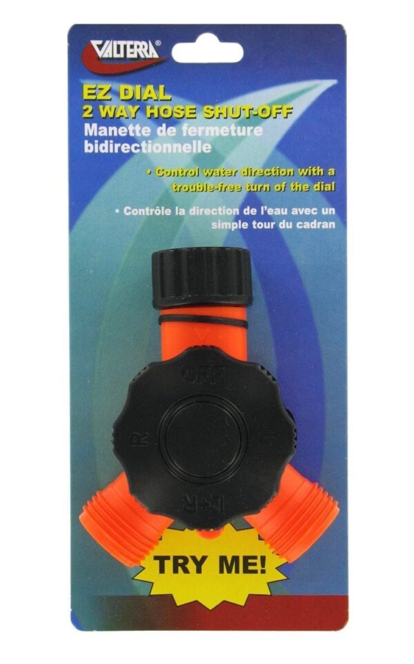 Valterra Water Hose Connector, Double, 3/4-inch with Shut-Off Valve