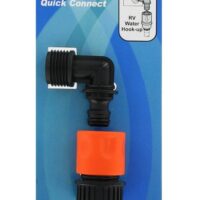 Valterra Water Hose Quick Connect, Snap-On, Male Threads