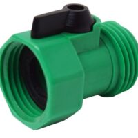 Valterra Single Hose Connector with Shut-Off Valve, Plastic, 3/4 Inch