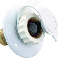 JR Products Fresh Water Inlet, 1/2 Inch Female Threads, White