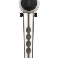 Dura Faucet Handheld Shower Head with Brushed Satin Finish, Silver