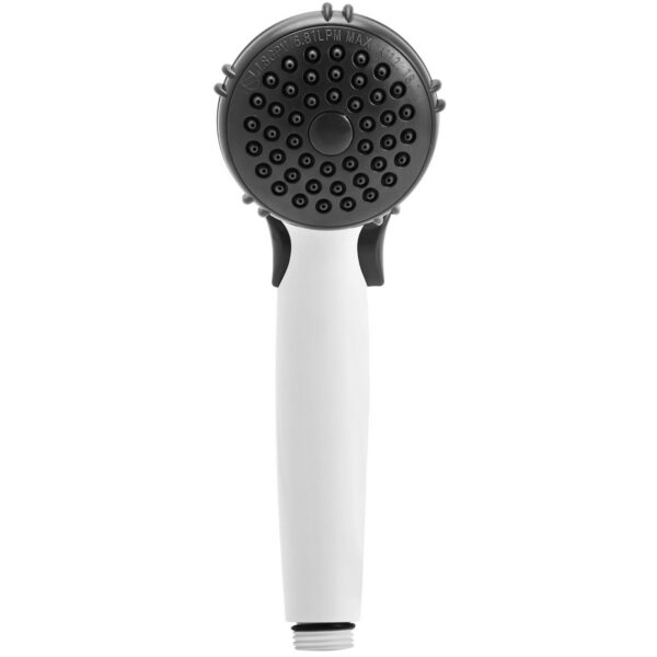 Dura Faucet Hand-Held Shower Head, White, 3 Inch Diameter