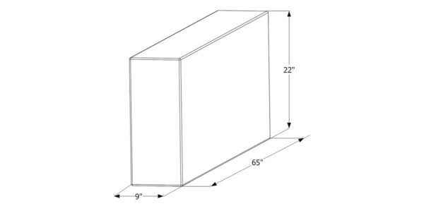 Icon 51-Gallon Fresh Water Tank, Rectangular