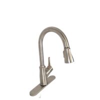Empire Brass Pull-Down RV Kitchen Faucet, Brushed Nickel, Single Lever, 60-Inch Hose