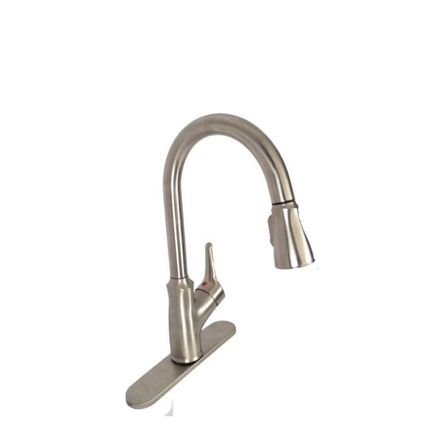 Empire Brass Pull-Down RV Kitchen Faucet, Brushed Nickel, Single Lever, 60-Inch Hose