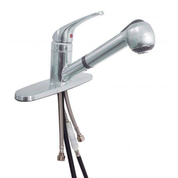 Empire Kitchen Faucet with Pull-Out Spray, 60 inch Hose, Chrome