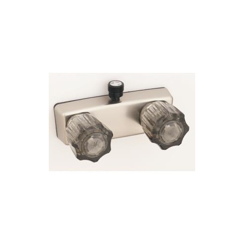 Empire Shower Control Valve with Smoke Crystal Knobs, 4 inch