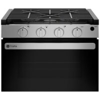 GE 17 Inch Drop-In Propane Range, 3 Burner, 8000 BTU Front