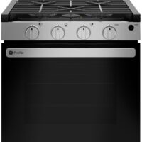 GE 21 Inch Drop-In Propane Range, 3 Burner, 8000 BTU Front, Dual-Tier Oven