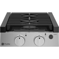 GE 12 Inch Drop-In Propane Cooktop, 2 Burner, 6500 BTU