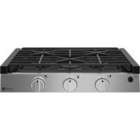 GE 21.5 Inch Drop-In Propane Cooktop, 3 Burner, 8000 BTU Front