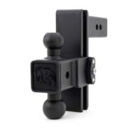 Weigh Safe Steel 180 PRO Ball Mount, 2 Inch Receiver, 8 Inch Drop, Dual Tow Ball