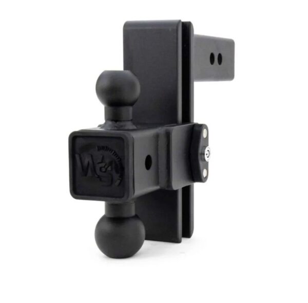 Weigh Safe Steel 180 PRO Ball Mount, 2 Inch Receiver, 8 Inch Drop, Dual Tow Ball