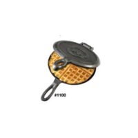 Rome Industries Cast Iron Campfire Waffle Iron, Round, 6.75 Inch