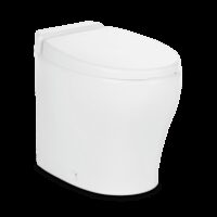 Dometic Macerating RV Toilet, Ceramic Bowl, Remote Switch, White, Elongated