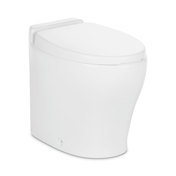 Dometic Macerating RV Toilet, Ceramic Bowl, Remote Switch, White, Elongated