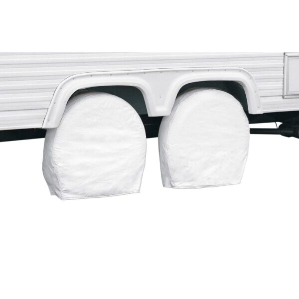 Classic Accessories Single Tire Cover, Snow White, 27–30 Inch