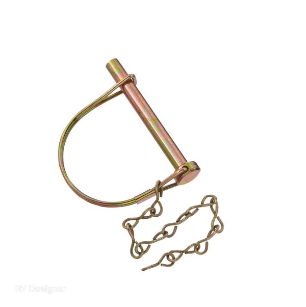 RV Designer Coupler Safety Pin, 5/16 x 2-1/2 Inch, Gold