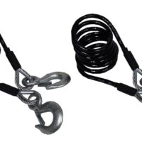 Blue Ox Trailer Safety Cable, 7 Feet, 15,000 lbs, Set of 2