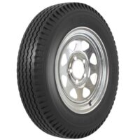 Americana ST-4.80-12 Trailer Tire/Wheel Assembly, 12-inch, White, 780-lb