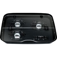 Invision RV Dual-Burner Stove Top Cover, Glass, Clear