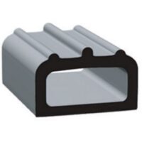 Clean Seal D-Seal Door and Window Channel Seal, 50 Feet, 5/8 Inch, Black