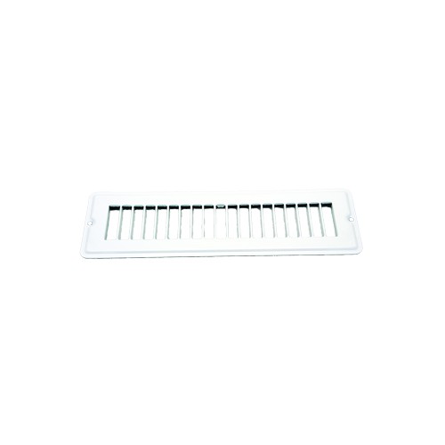 AP Products 10" x 2-1/4" Narrow Floor Register, White