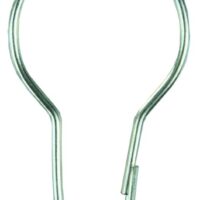 JR Products Zinc-Plated Shower Curtain Rings, Silver, Snap Closure, Pack of 12
