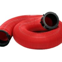 Valterra Sewer Hose, 10 ft, 3 in Diameter, Red, Bayonet Fittings