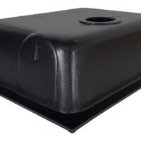 Icon Waste Holding Tank, 8 Gallon, Black, Bottom Drain, Flange Mount