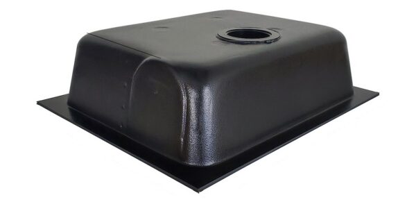 Icon 8-Gallon Waste Holding Tank, ABS Plastic, Bottom Drain, Black