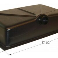 Icon 26-Gallon Waste Holding Tank, ABS Plastic, Side Drain, Black