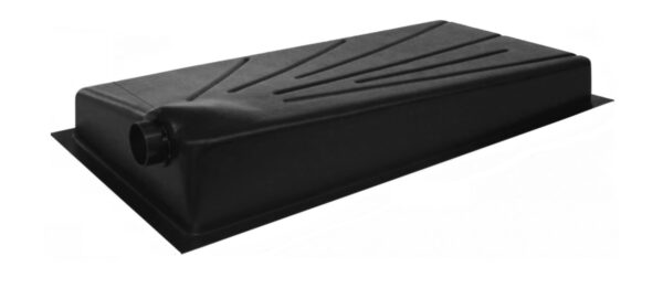Icon 32-Gallon Waste Holding Tank, ABS Plastic, Left Drain, Black