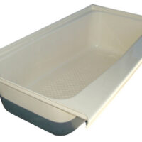 Icon Rectangular RV Bathtub, 46x24 Inch, Polar White