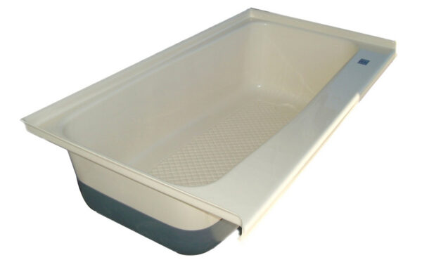 Icon Rectangular RV Bathtub, 46x24 Inch, Polar White