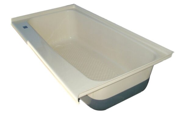 Icon Rectangular RV Bathtub, 46x24 Inch, Polar White