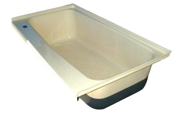 Icon Rectangular RV Bathtub, 46x24 Inch, Colonial White