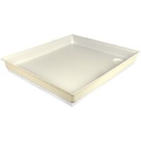 Icon RV Shower Pan, 27x24 Inches, Rectangular, Colonial White