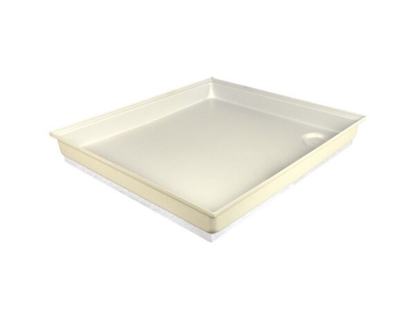 Icon RV Shower Pan, 27x24 Inches, Rectangular, Colonial White