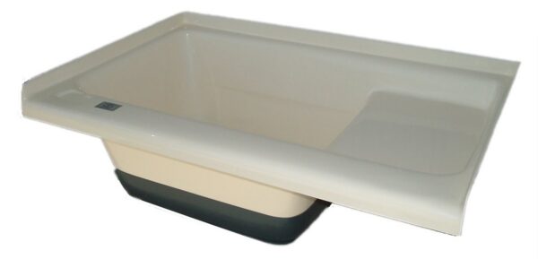 Icon Sit-In Bathtub, 36x24 Inches, Left-Hand Drain, Polar White