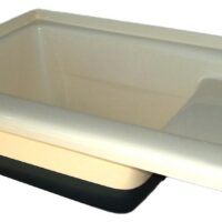 Icon Sit-In Bathtub, 36x24 Inches, Left-Hand Drain, Colonial White