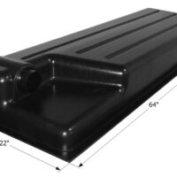 Icon 28-Gallon Black Water Tank, 3-Inch Outlet, Flange Mount