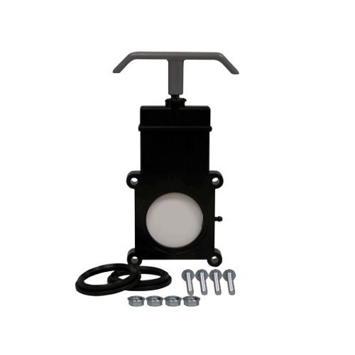 LaSalle Bristol 3 Inch Black Water Waste Valve, Handle Actuated