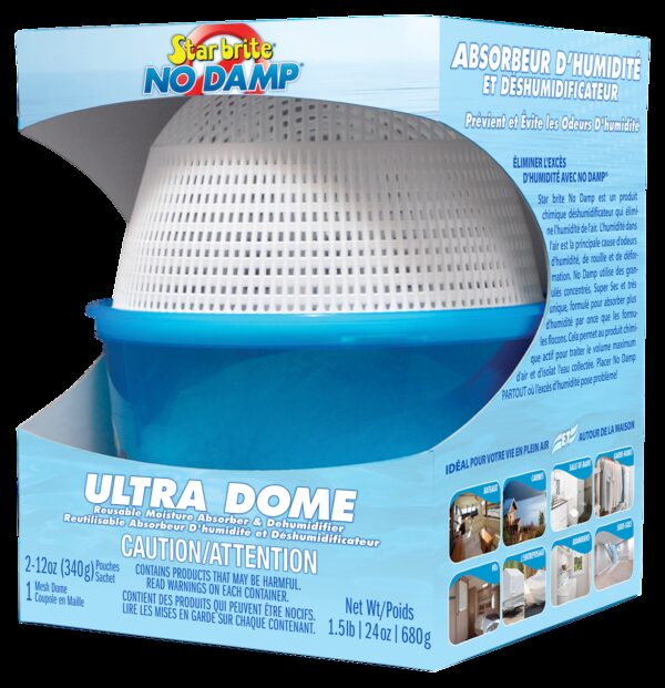 Star Brite No Damp Dehumidifier, 24 oz Refillable Bucket